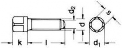 šroub M16x60 BEZ PÚ 10.9 upínací s nákružkem DIN 480