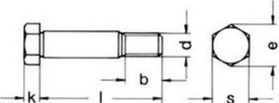 šroub M12x35 BEZ PÚ 10.9 lícovaný DIN 609