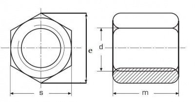 matice M10x25 ZINEK S17 /6/ spojovací prodlužovací DIN 6334