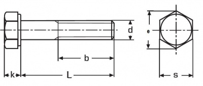 šroub M12x70 ŽÁROVÝ ZINEK 10.9 šestihranný pro ocelové konstrukce - V - DIN 6914 / EN 14399 - 4