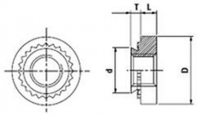 matice M10-1 ZINEK Fe-ocel lisovací