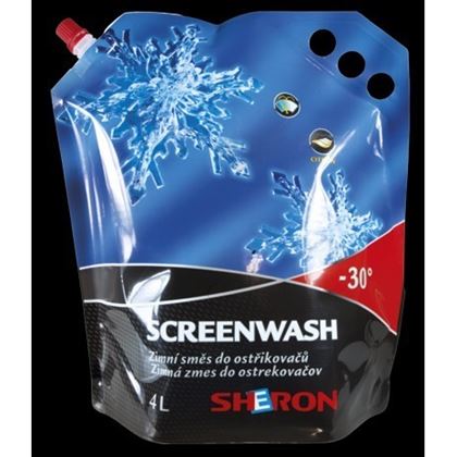 SHERON nemrznoucí směs Softpack -30°C, 4 l, screenwash