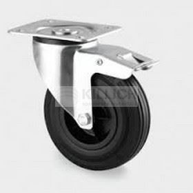 Kolečko pr.80 otočné, s brzdou 105x85mm 3377PVO080P62