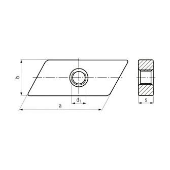 matice M4 ZINEK /4/ lichoběžníková  56702.01