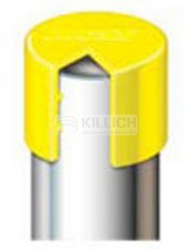 Krytka na potrubí bez větracího otvoru 219.1mm Žlutý LDPE