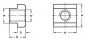 DIN 508 matice T-drážka, obrázek