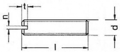 šroub M3x5 MOSAZ stavěcí, drážka + plochý DIN 551