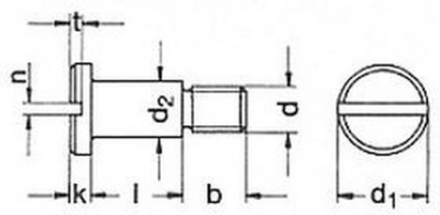 šroub M4x4 A1 NEREZ lícovaný DIN 923