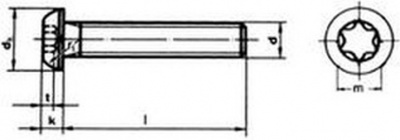imbus M16x40 ZINEK 10.9 půlkulatá hlava  ISO 7380-1