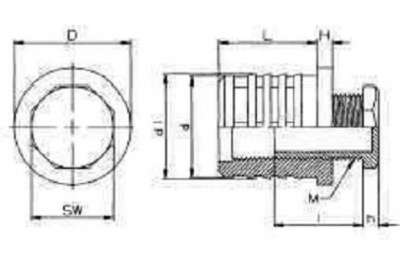 krytka pr.32 1.5-2 M22x60 černá JLR