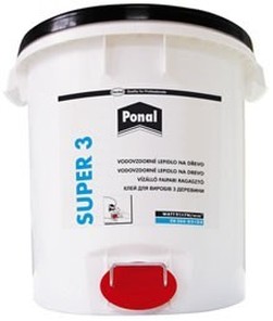 lepidlo Ponal Express - 30kg kbelík na dřevo rychletuhnoucí