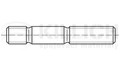 šroub M16x50 ZINEK 8.8 závrtný do Al-hliník DIN 835